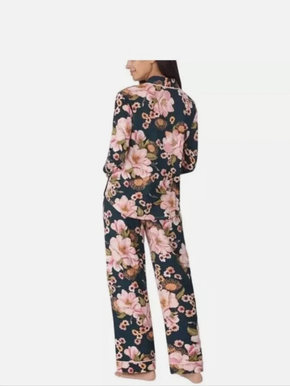 Room Service 2 Piece Floral Straight-Leg Pajama Pants Set With Pockets S